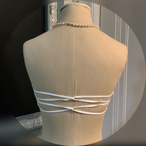 Free People Intimately White Lace Bandeau Bra - Picture 7 of 8